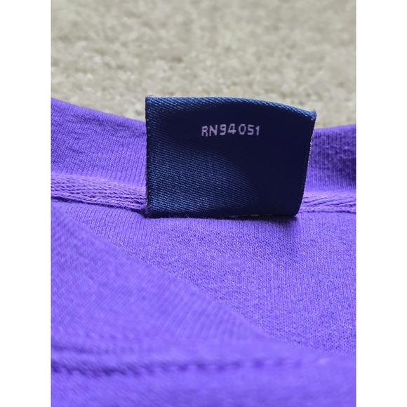 VTG 00s LSU Tigers Purple Sweatshirt OVB Mens Size XL Embroidered - Picture 5 of 15